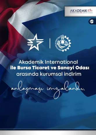 Akademik International – BTSO Kurumsal İndirim Anlaşması Akademik International Dil Kursu ile Bursa Ticaret ve Sanayi Odası (BTSO) Arasında Kurumsal İndirim Anlaşması İmzalandı
